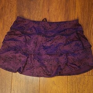 Athleta Purple Floral Mini Skirt